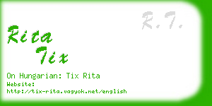 rita tix business card